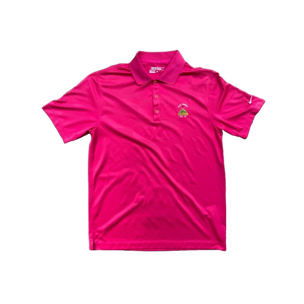 Men’s Pink U.S. Open Nike Tour Performance Shirt Size Medium 2013 Merion, PA